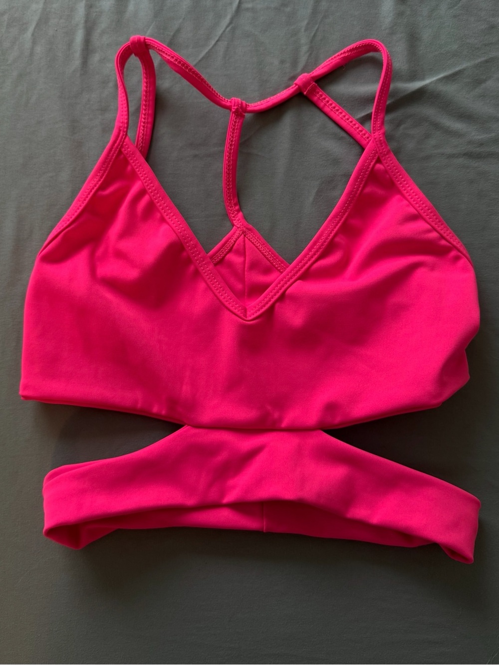 Women’s Hot Pink Strappy Sports Bralette